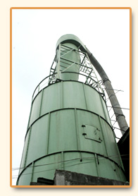 Kiln dryer chamber on the mill site.
