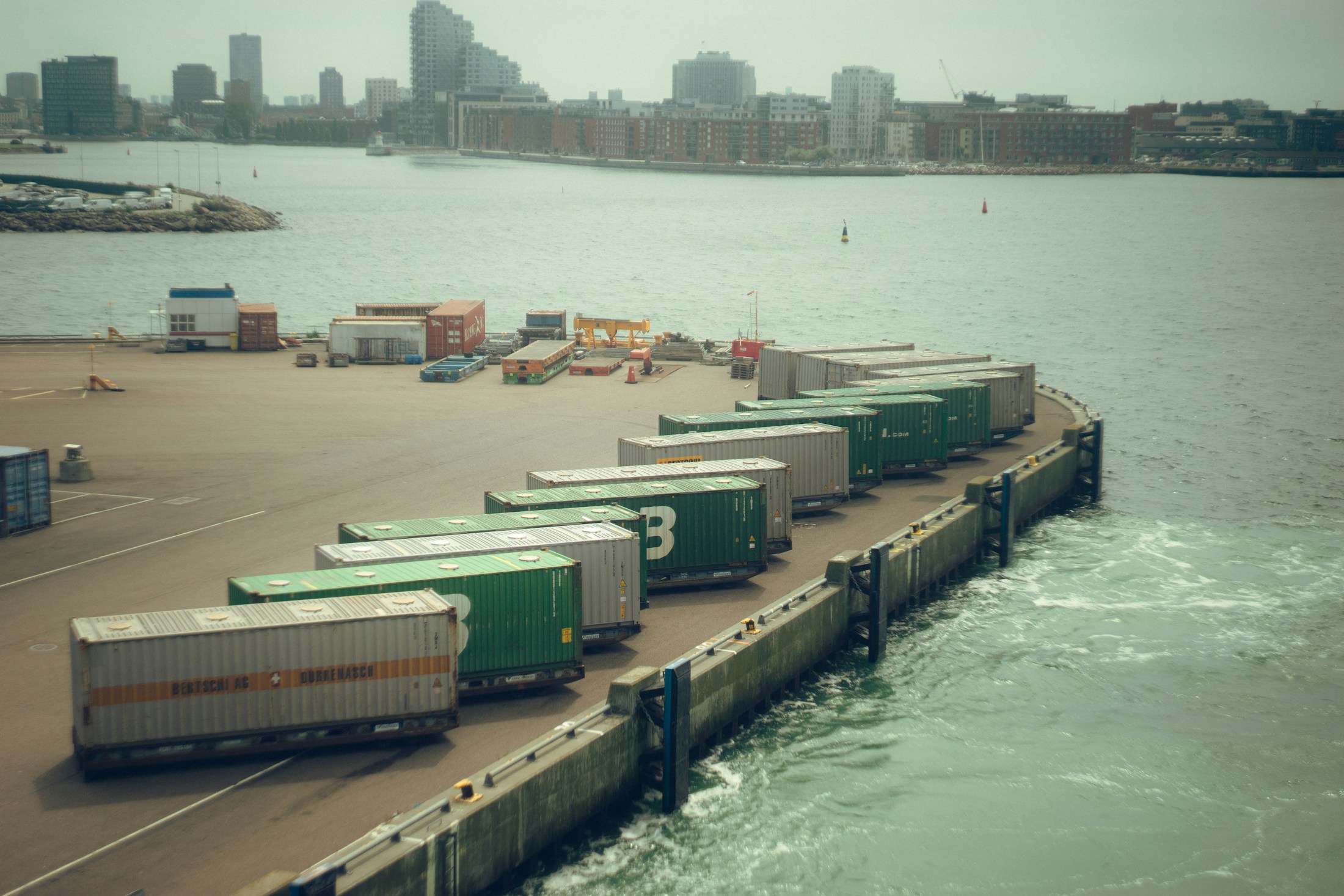 Container terminal used for sea freight export.