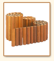 Bangkirai border rolls.
